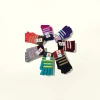 Colorful striped knitted gloves, warm and anti-slip woolen gloves for women in autumn and winter Application Scenario